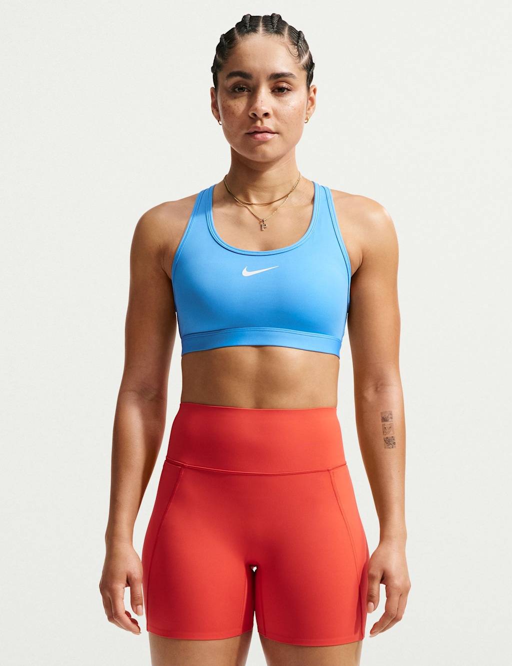 Nike Women's Swoosh Medium Support Sports Bra - Large - Bright Blue - Available at M&S