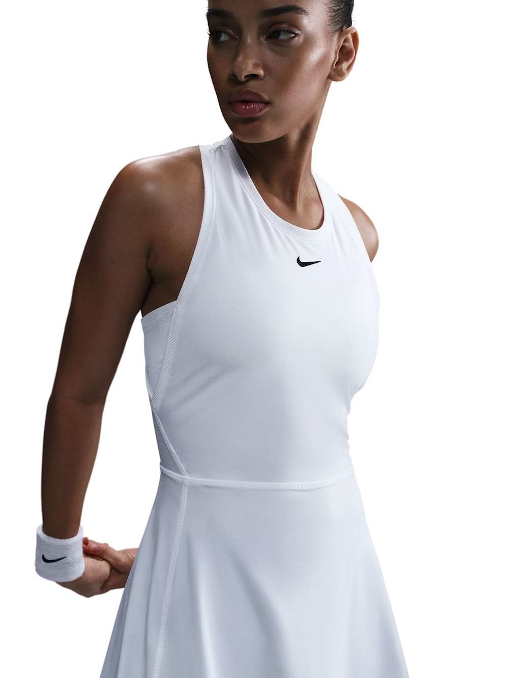 Nike Women's Victory Dri-Fit Mini Tennis Dress - Medium - White - Available at M&S