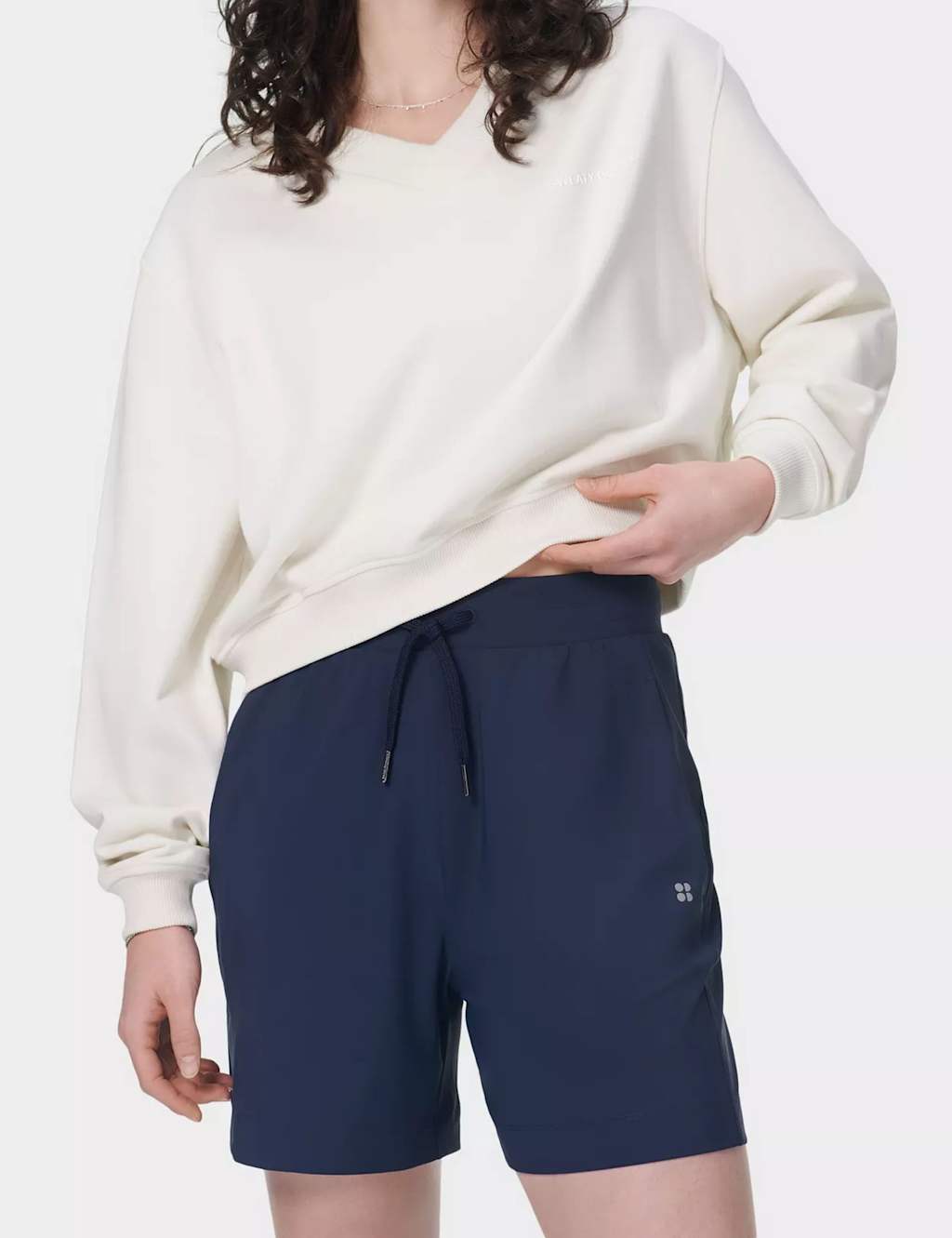 Sweaty Betty Women's Explorer High Waisted Shorts - Small - Navy