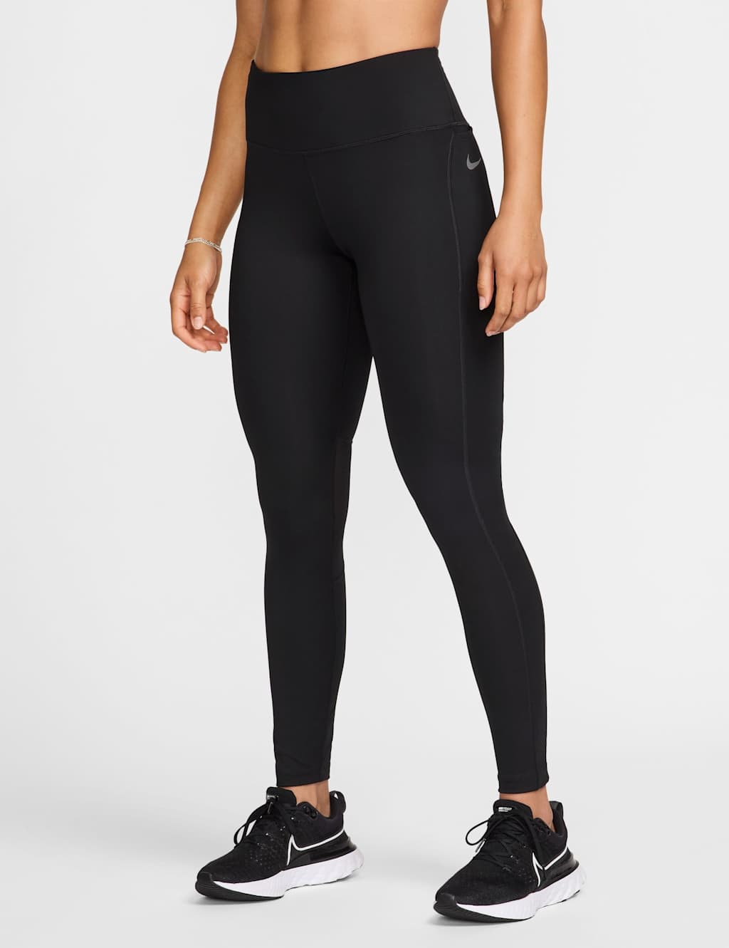 Nike Women's Epic Fast Mesh Panel Mid Rise Leggings - Large - Black - Available at M&S