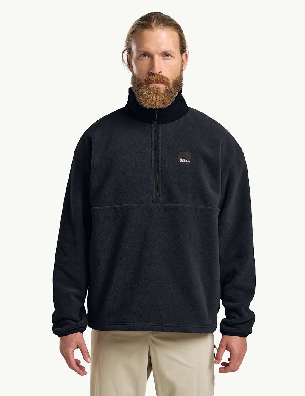 Jack Wolfskin Men's Sumetro Half Zip Fleece Jacket - M - Navy