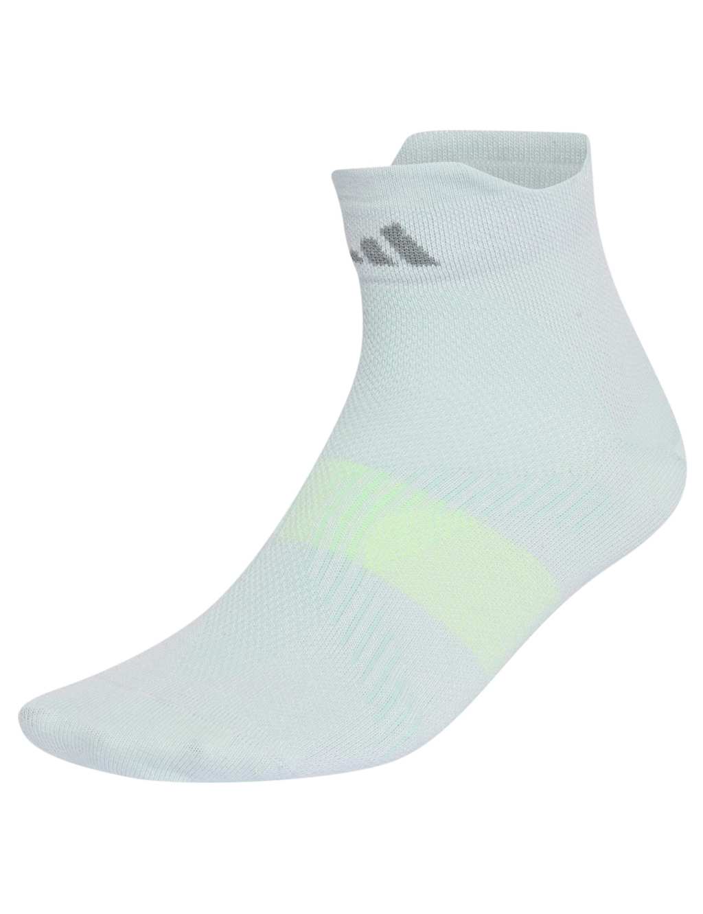 Adidas Unisex Running Light Ankle High Socks with Cotton - Small - Purple Mix