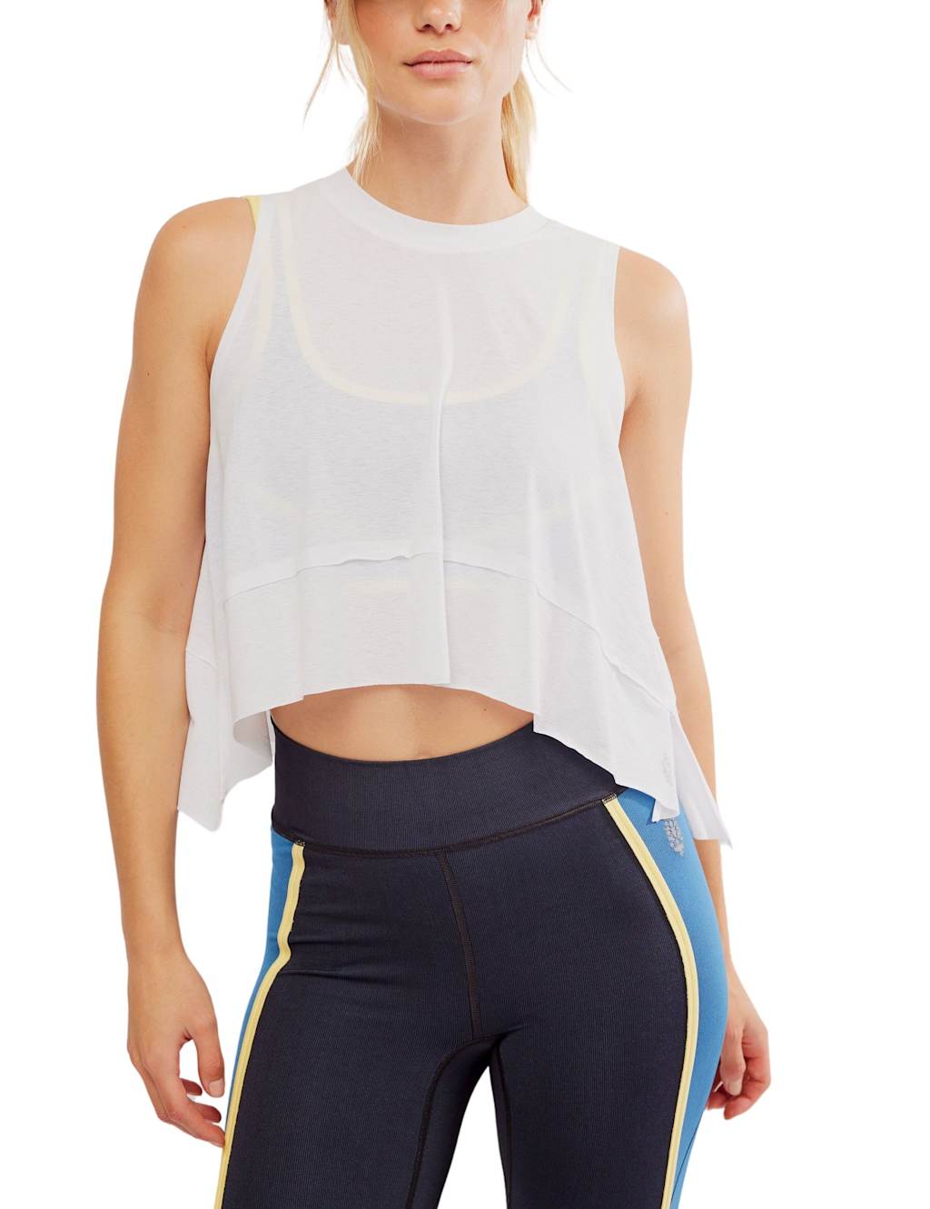 Fp Movement Women's Tempo Crew Neck Relaxed Crop Vest Top - Medium - White