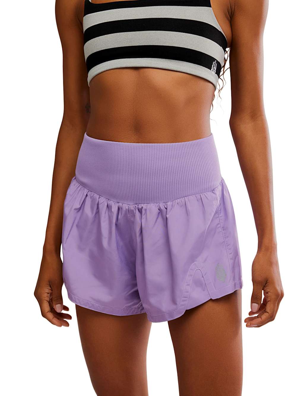Fp Movement Women's Carpe Diem High Waisted Shorts - Large - Purple