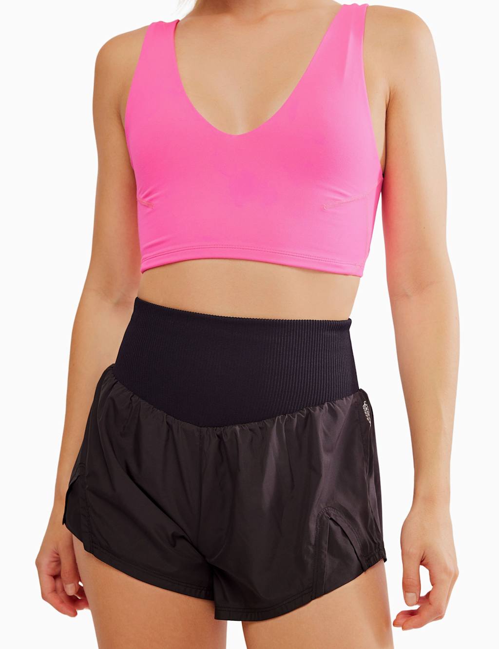 Fp Movement Women's Carpe Diem High Waisted Shorts - Large - Black