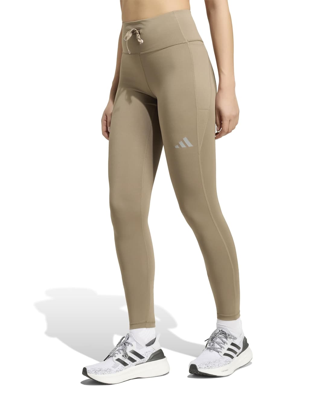 Adidas Women's Run Essentials High Waisted Leggings - Large - Khaki