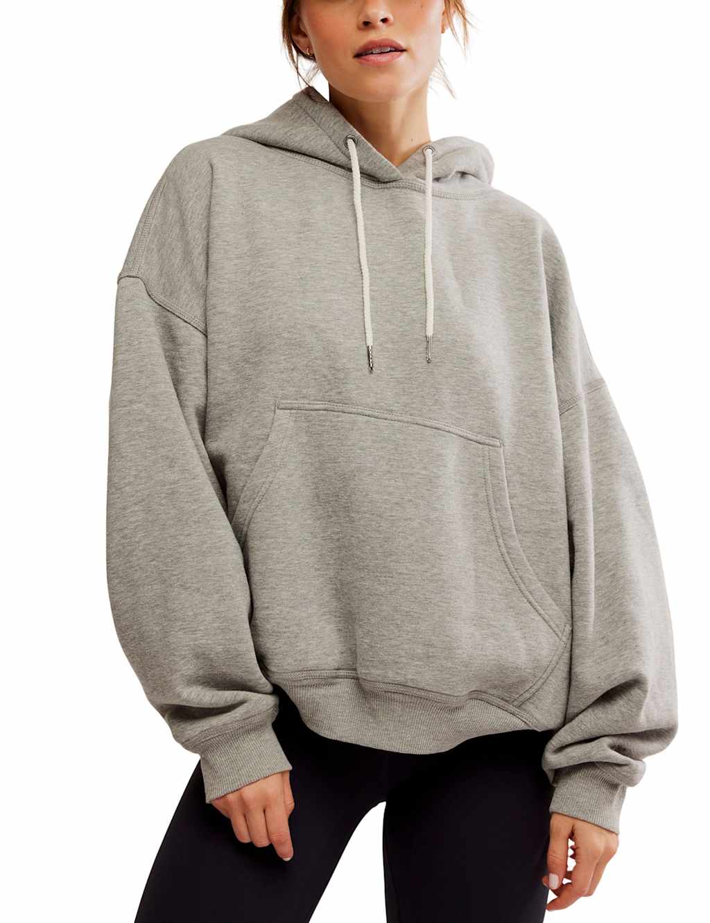 Fp Movement Women's Final Call Cotton Rich Oversized Hoodie - Small - Light Grey