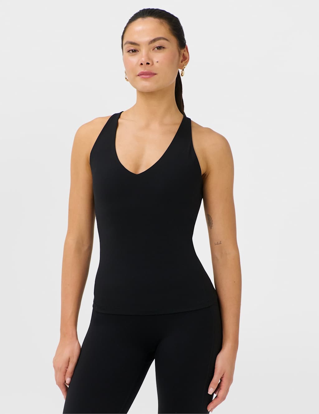 Sweaty Betty Women's Ultimate Studio V-Neck Strappy Vest Top - Large - Black