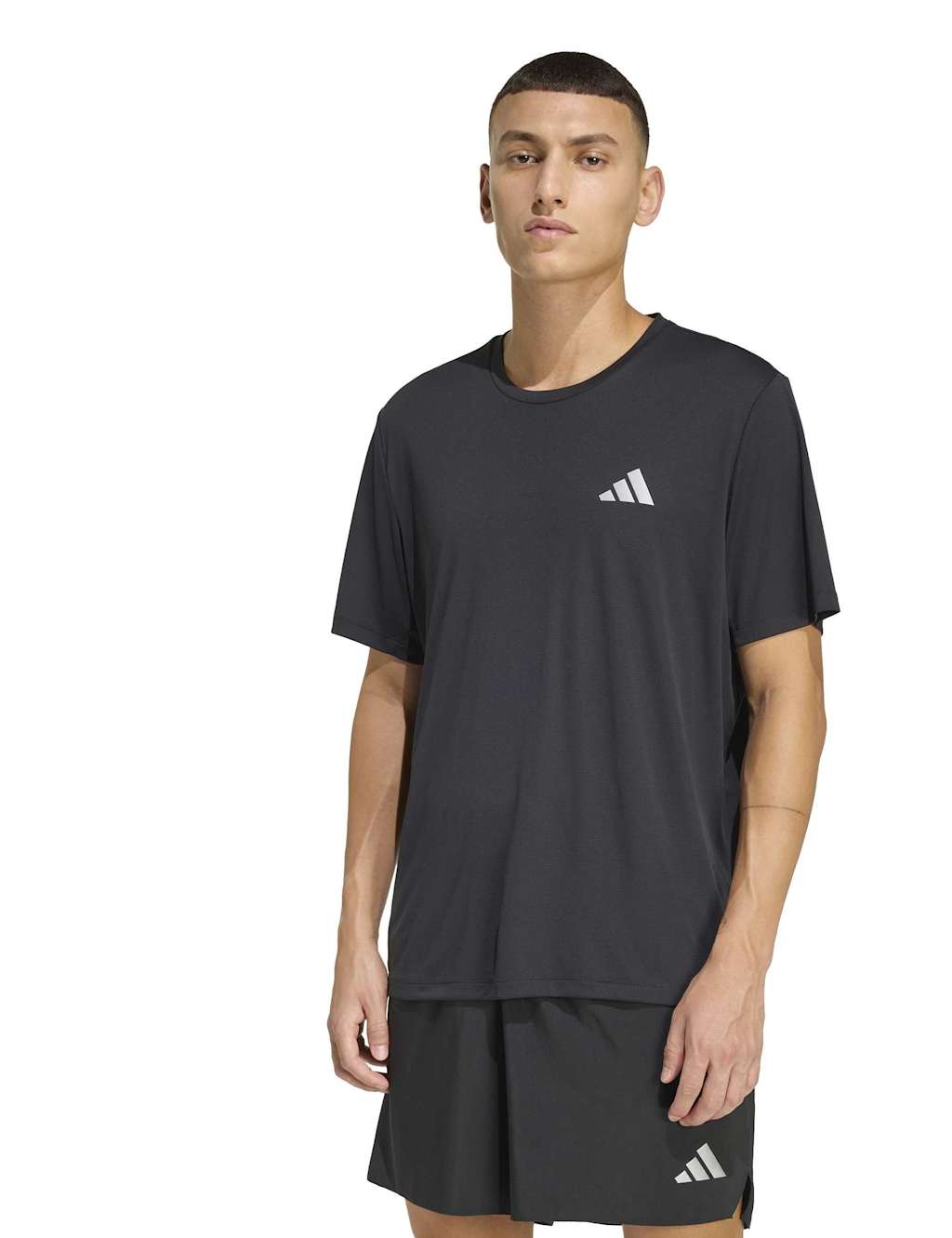 Adidas Men's adi365 Running Essentials Crew Neck T-Shirt - 2XL - Black