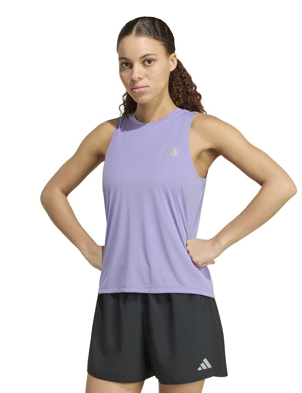 Adidas Women's adi365 Running Essentials Crew Neck Vest Top - Extra Large - Lilac