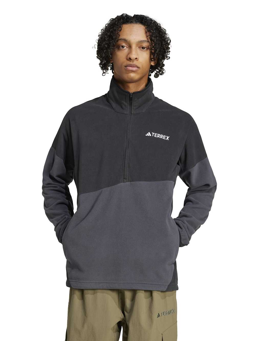 Adidas Men's Terrex Multi Climawarm Half Zip Anorak - S - Black
