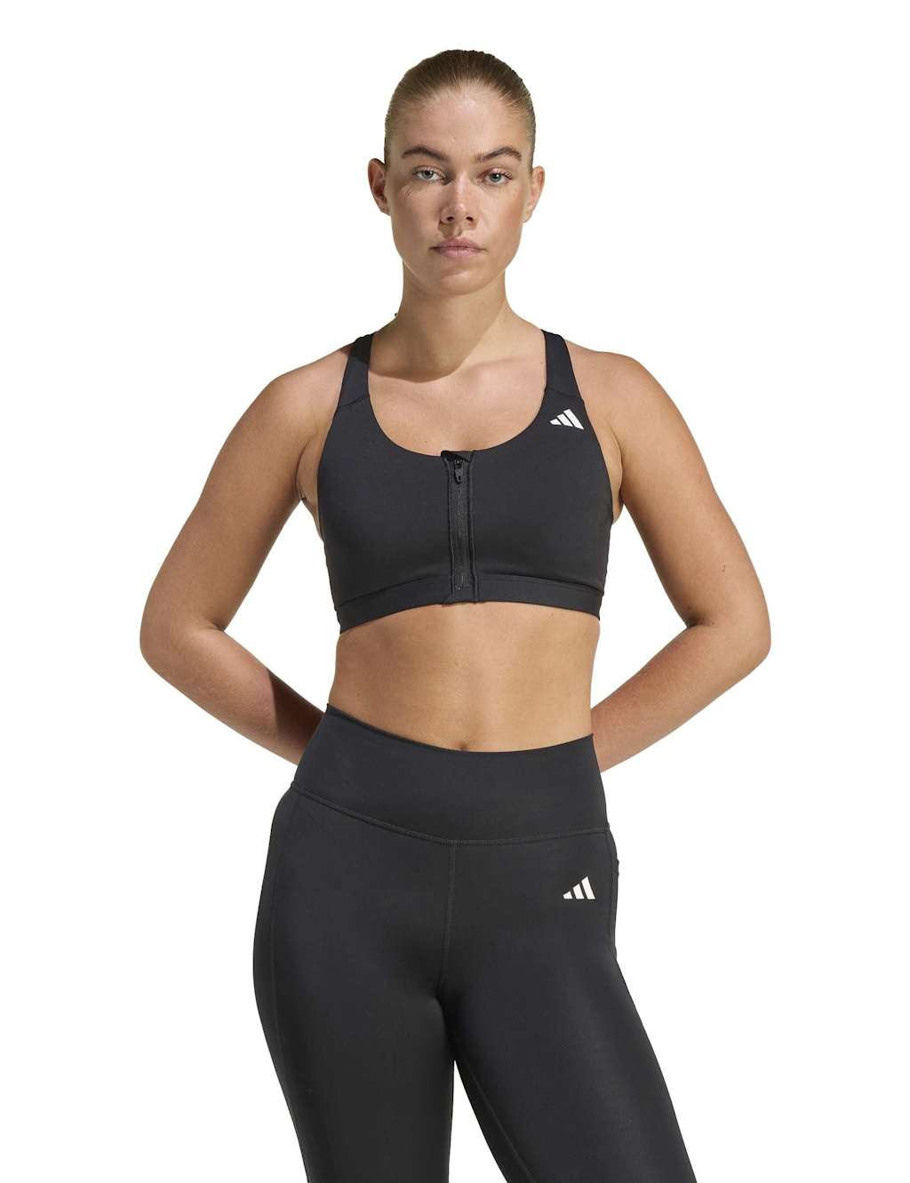 Adidas Women's Workout Medium Support Non Wired Sports Bra - Small - Black