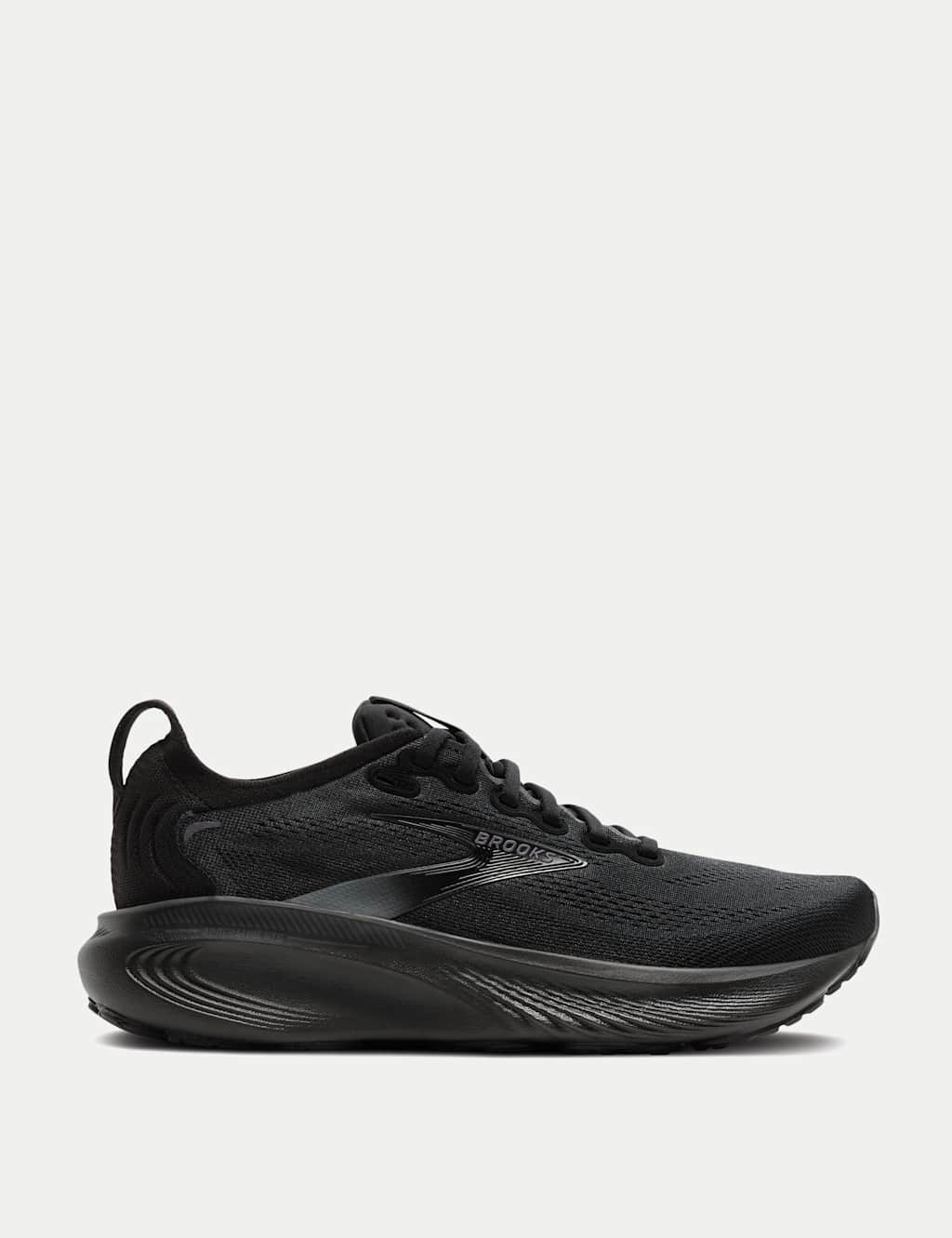 Brooks Men's Adrenaline GTS 25 Running Trainers - 12 - Black Mix - Available at M&S