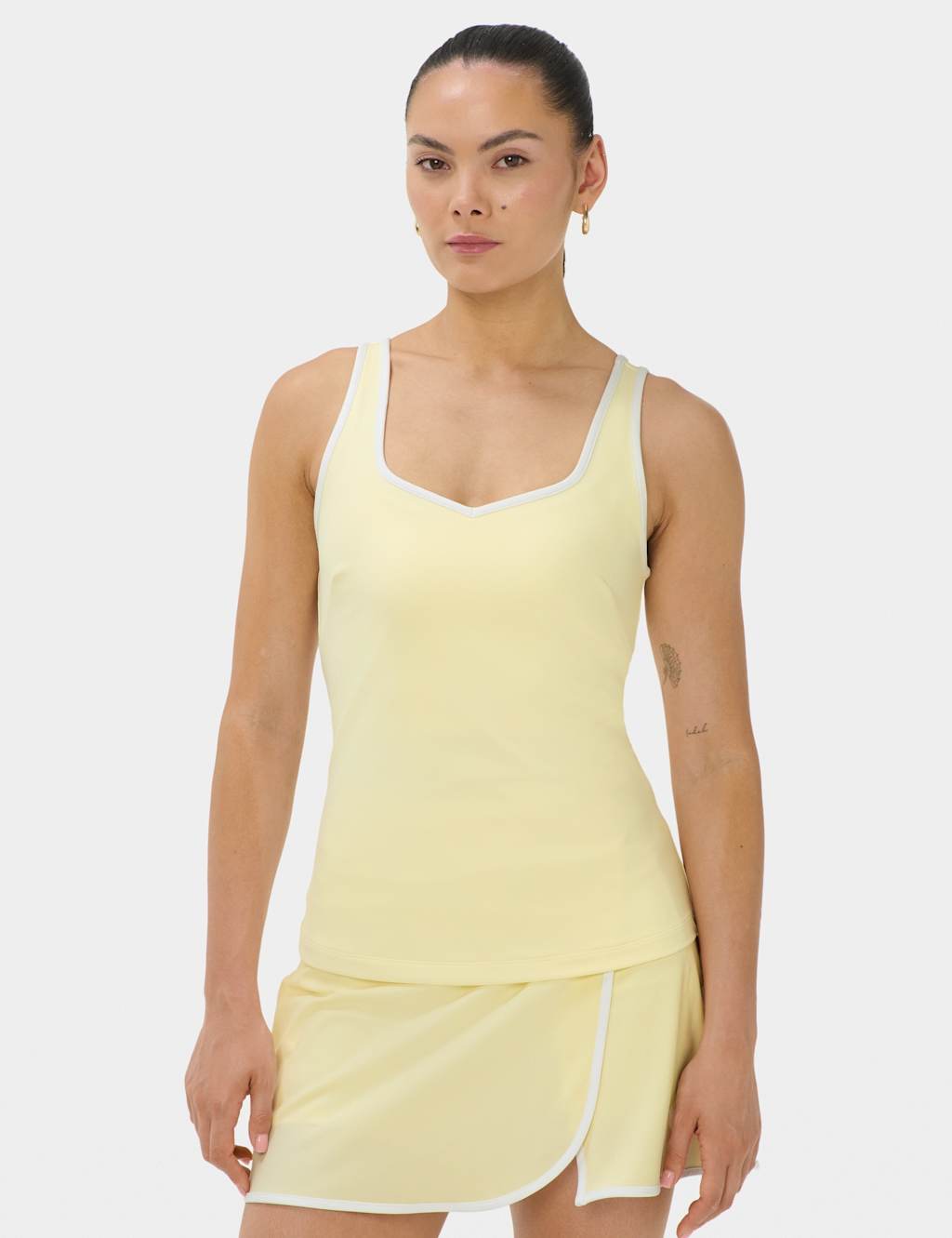 Sweaty Betty Pro Racket Power V-Neck Vest Top - Medium - Yellow