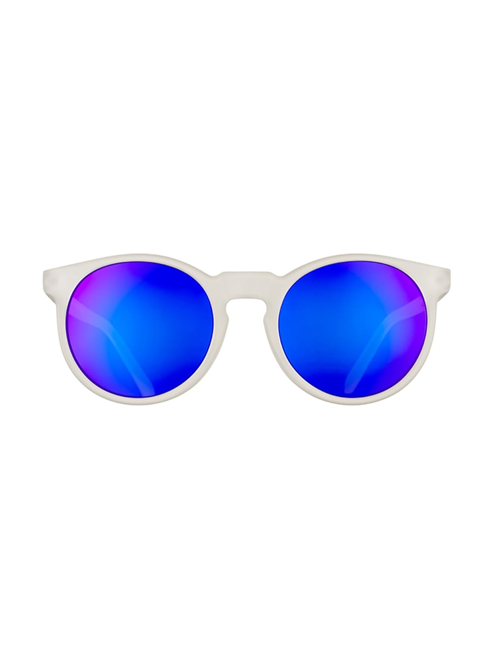 Goodr Women's Round Polarised Sunglasses - White