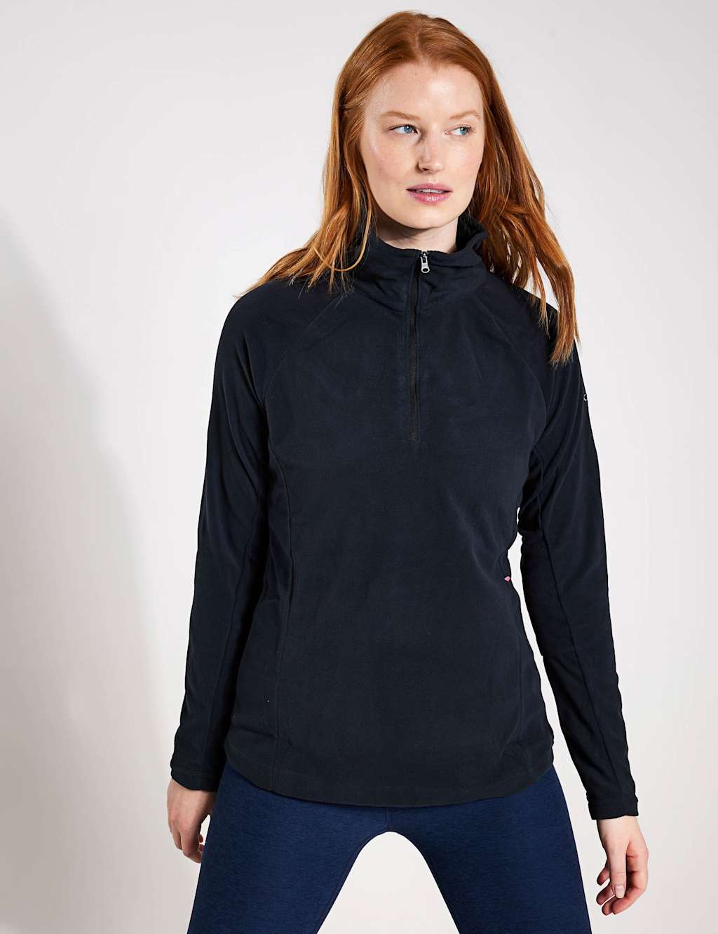 Columbia Women's Glacial IV Funnel Neck Half Zip Fleece - Medium - Black