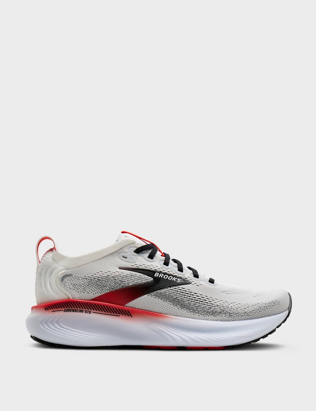 Brooks Men's Adrenaline GTS 25 Running Trainers - 12 - White Mix - Available at M&S