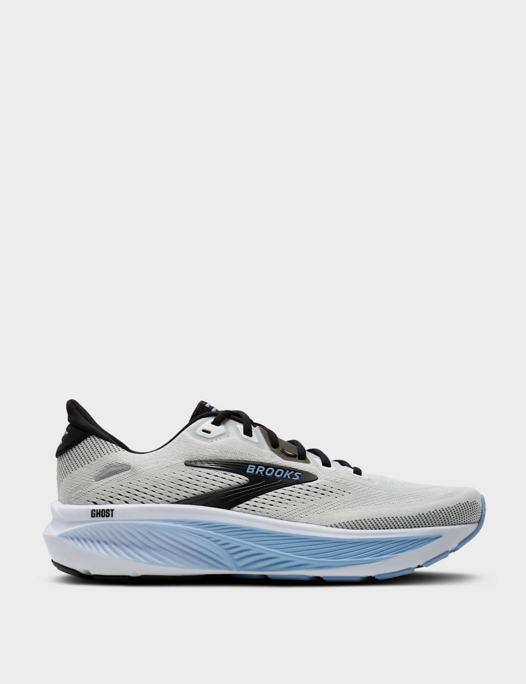 Brooks Men's Ghost 18 Road Running Trainers - 10 - Grey Mix - Available at M&S