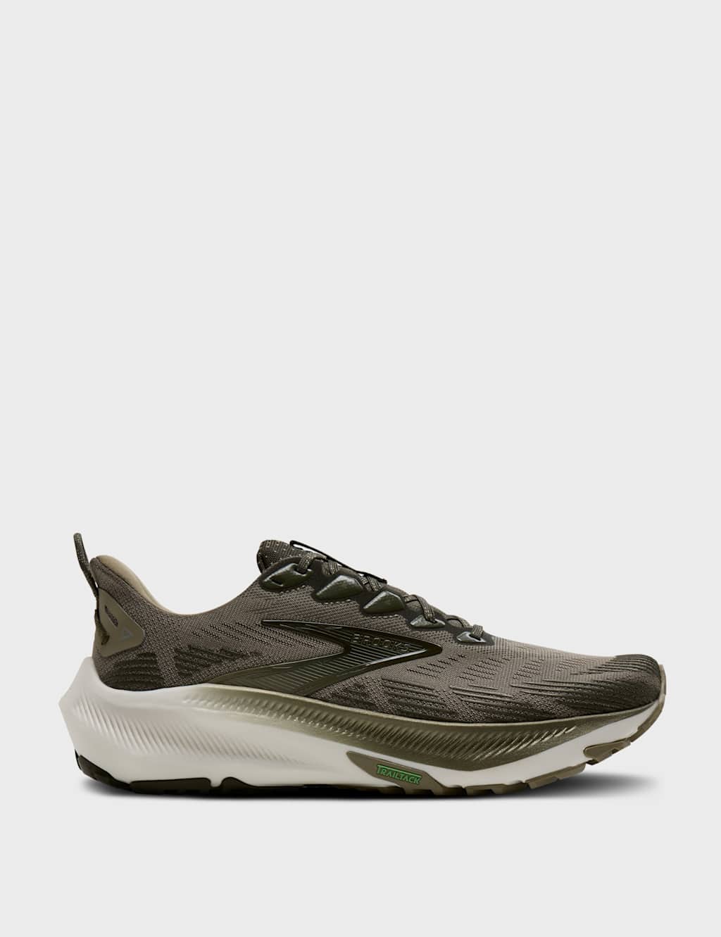Brooks Men's Ghost Trail Running Trainers - 12 - Olive - Available at M&S