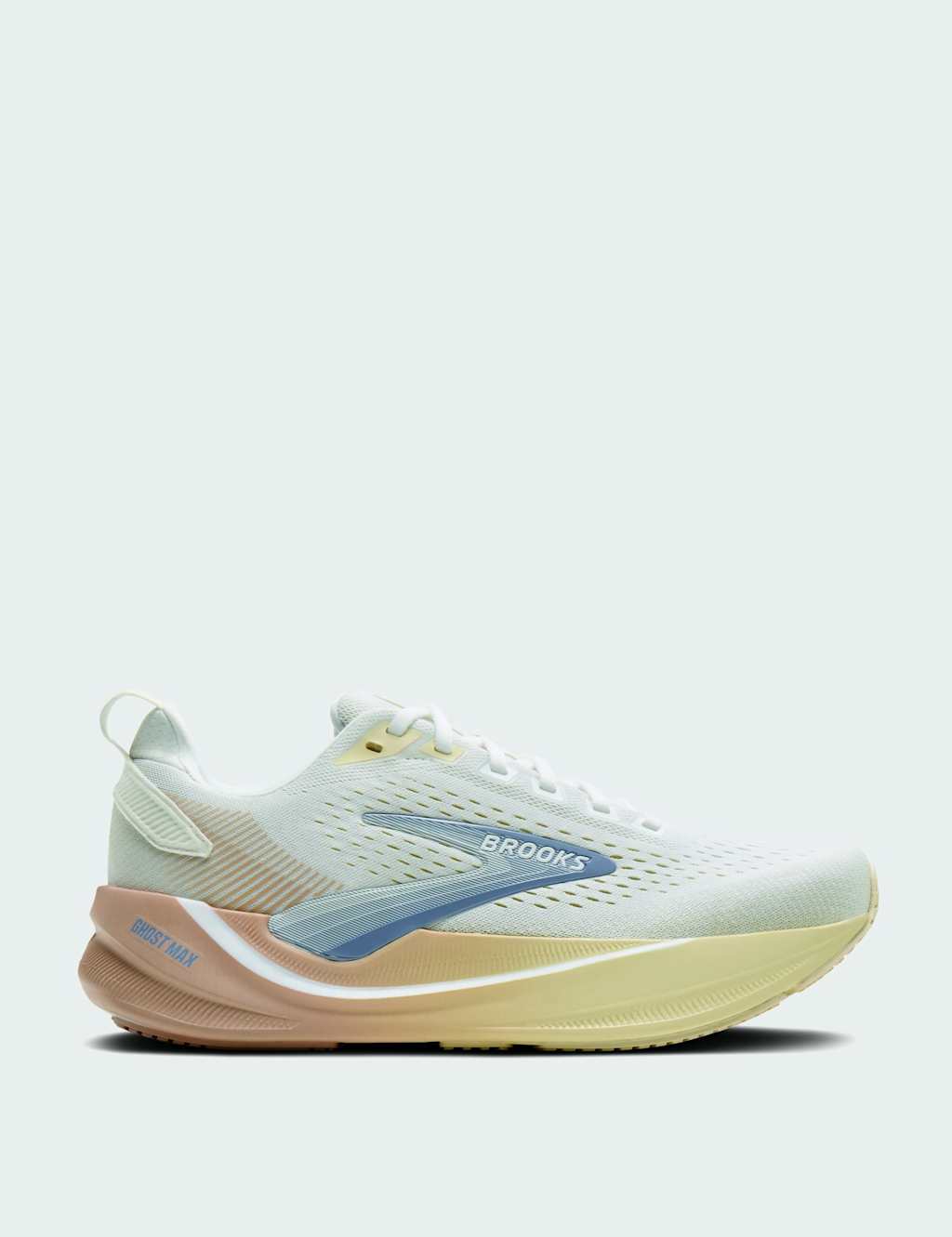 Brooks Women's Ghost Max 4 Trainers - 5½ - Cream Mix - Available at M&S
