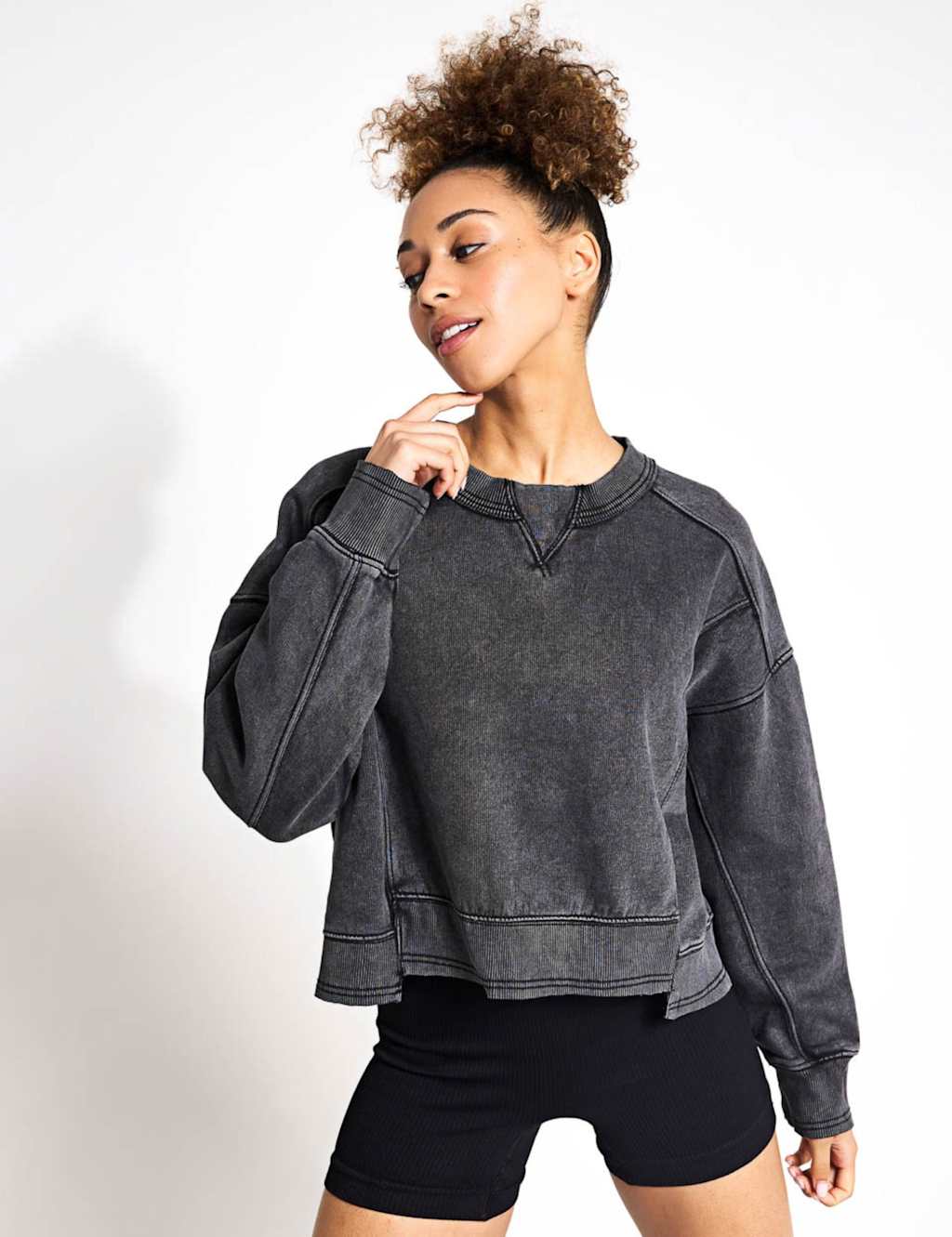 Fp Movement Women's Cotton Rich Intercept Sweatshirt - Medium - Black