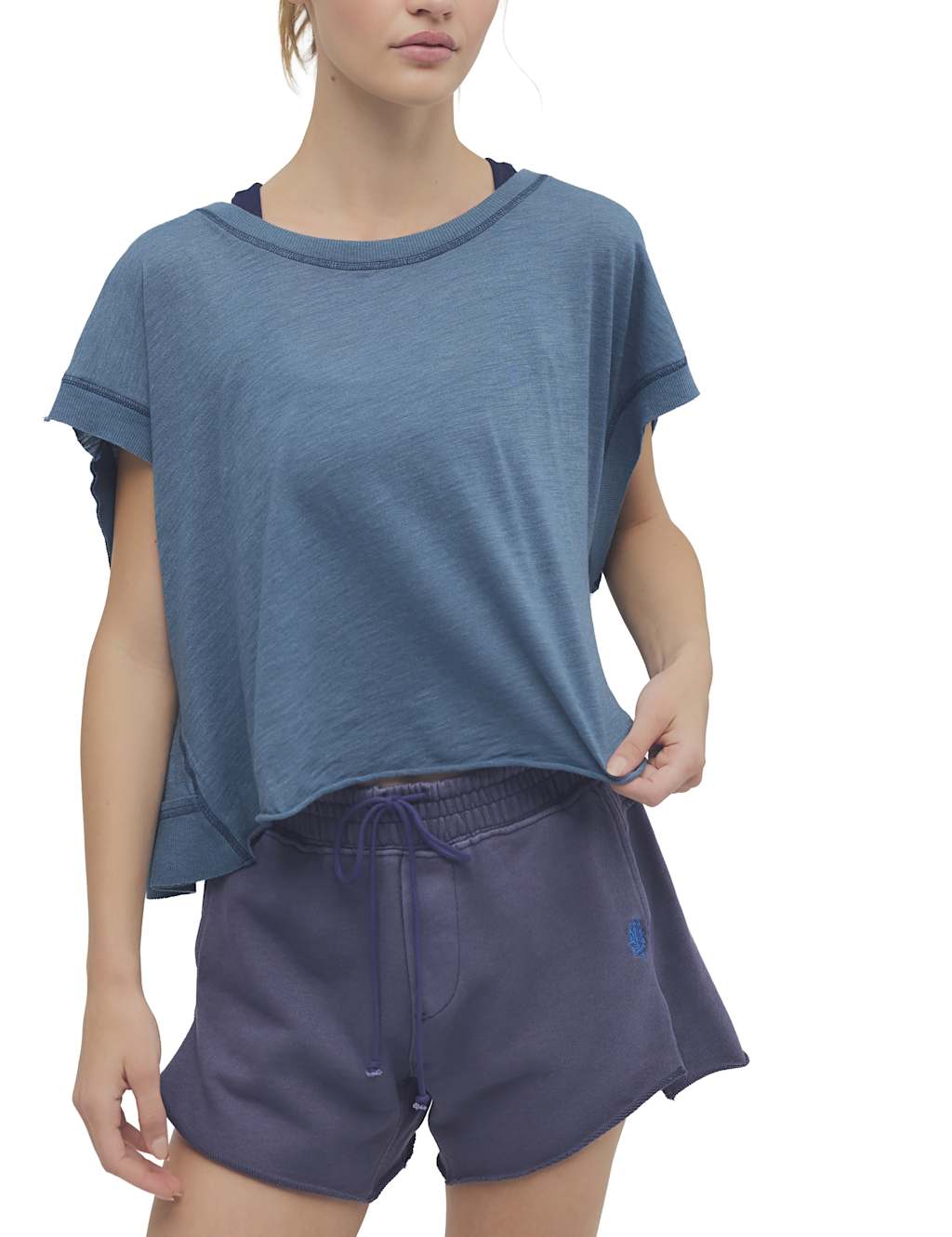 Fp Movement Women's Cotton Rich My Time T-Shirt - Large - Pale Blue