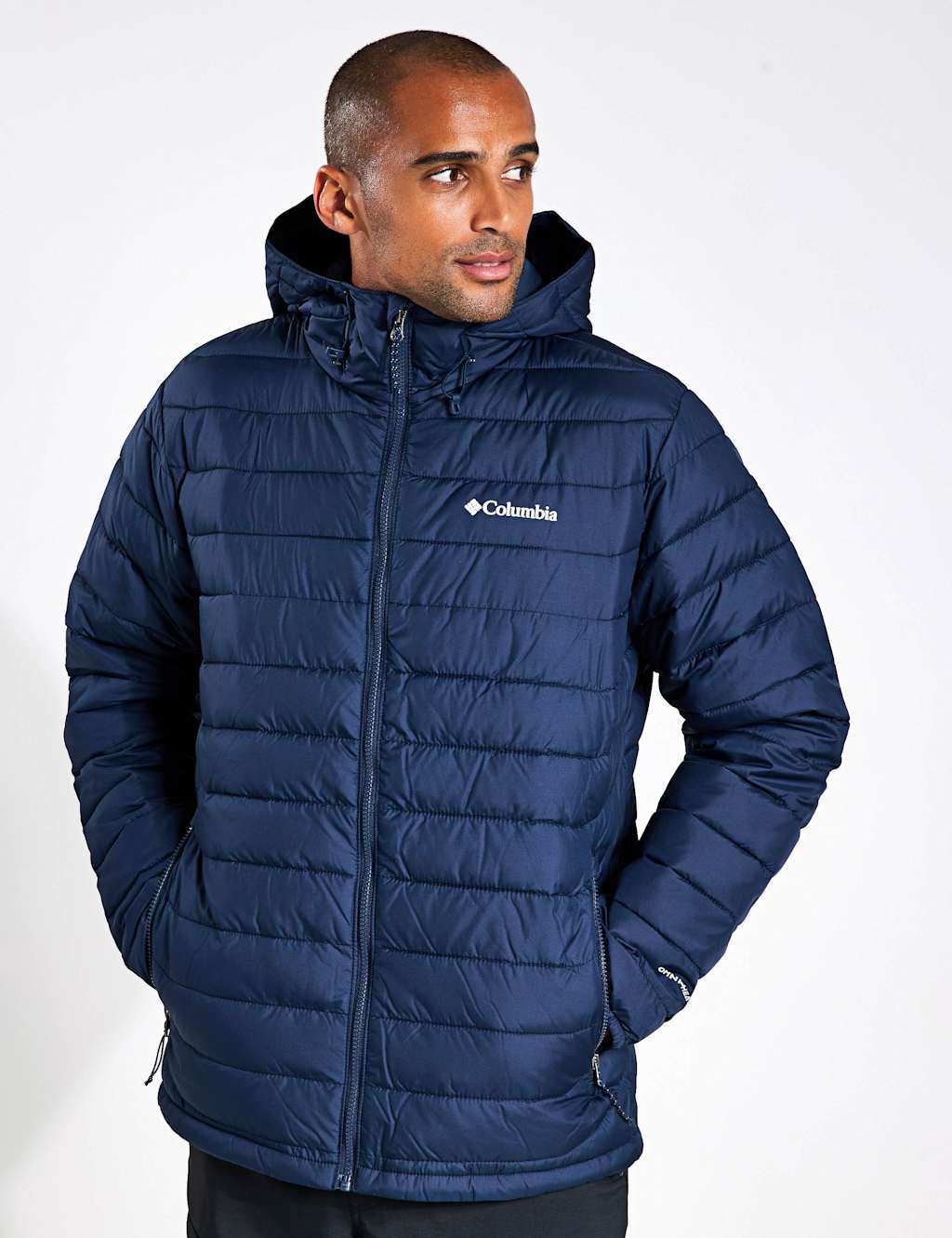 Columbia Men's Powder Lite II Hooded Puffer Jacket - S - Navy
