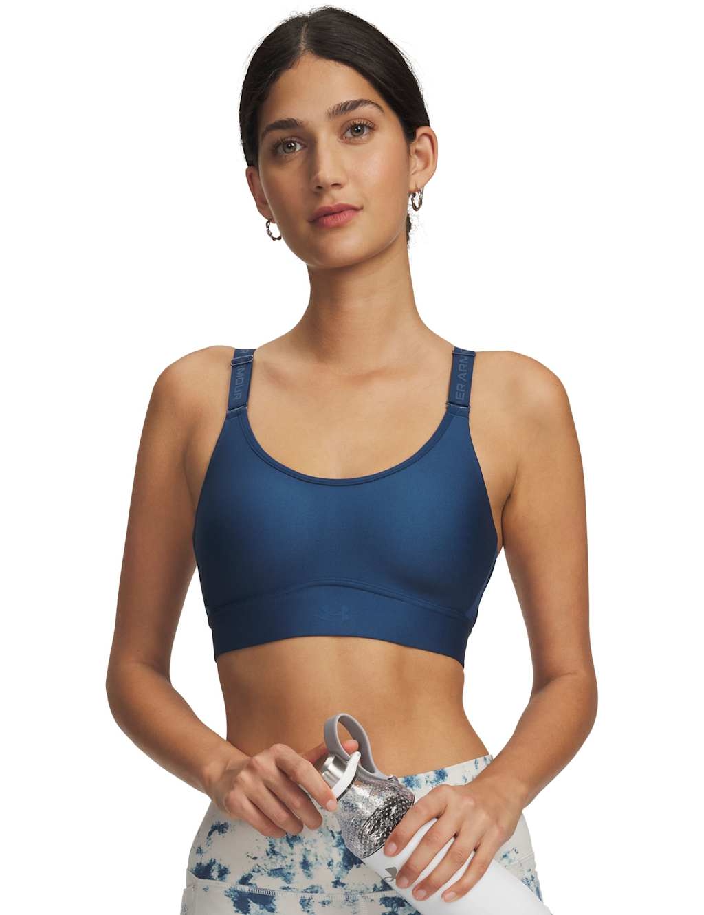 Under Armour Women's Infinity Mid 2.0 Medium Support Sports Bra (A-DD) - Large/DD-D - Navy