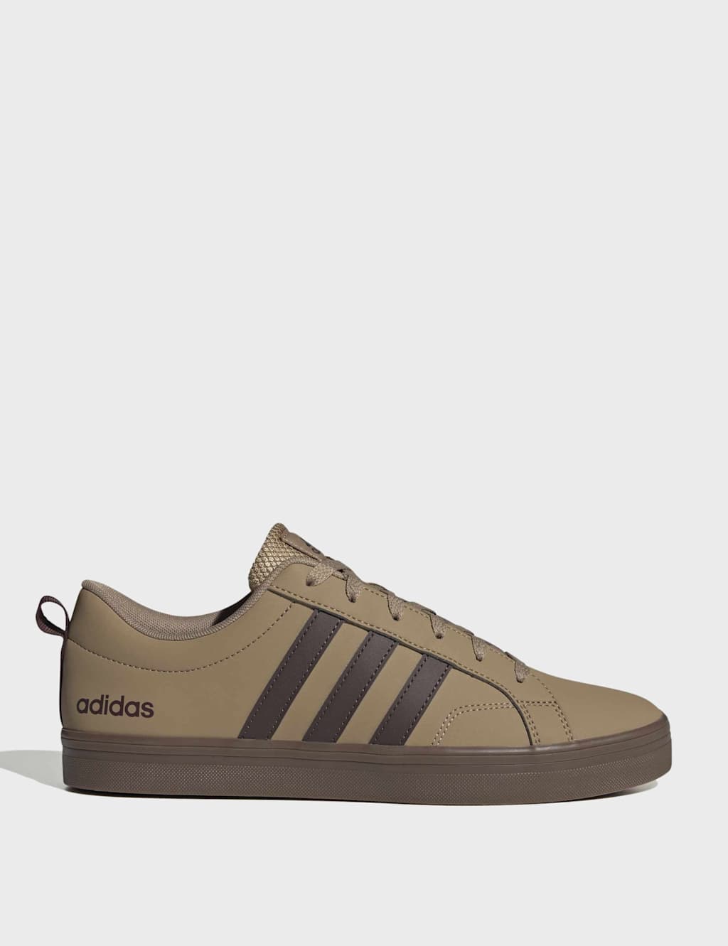 Adidas Men's VS Pace 2.0 Stripe Trainers - 9 - Beige