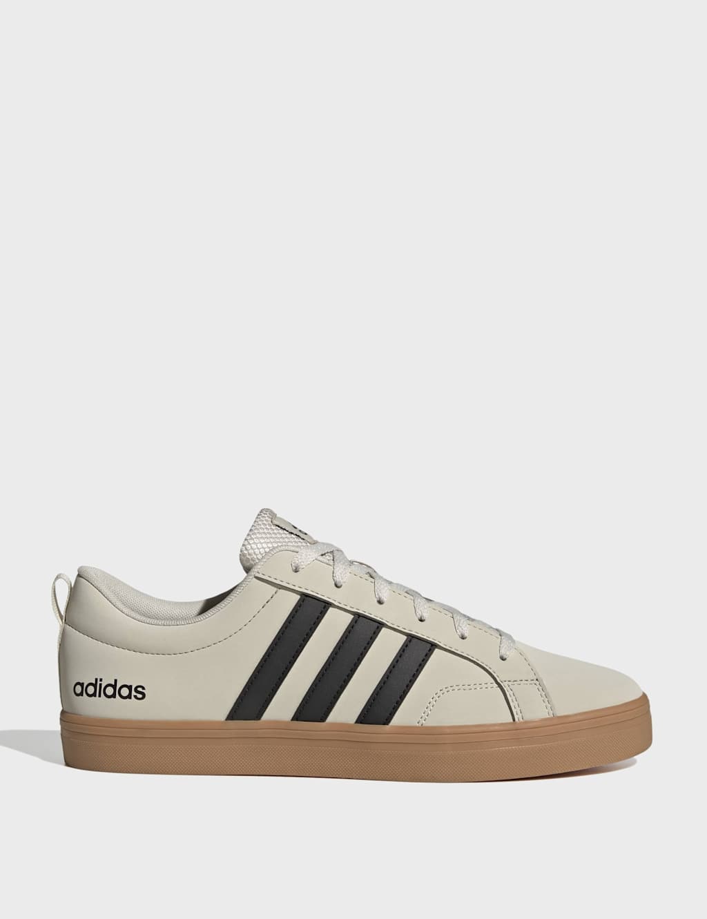 Adidas Men's VS Pace 2.0 Stripe Trainers - 7 - Beige Mix