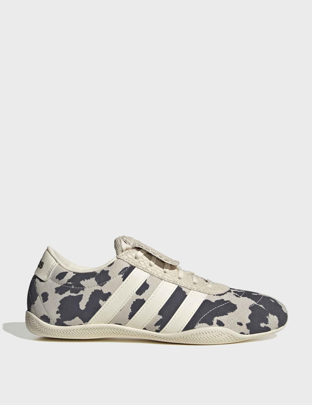 Adidas Women's Grand Court Lo Animal Print Trainers - 4 - White Mix