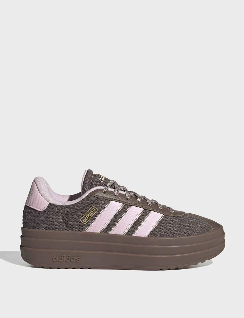 Adidas Women's VL Court Bold Platform Trainers - 5 - Pink Mix