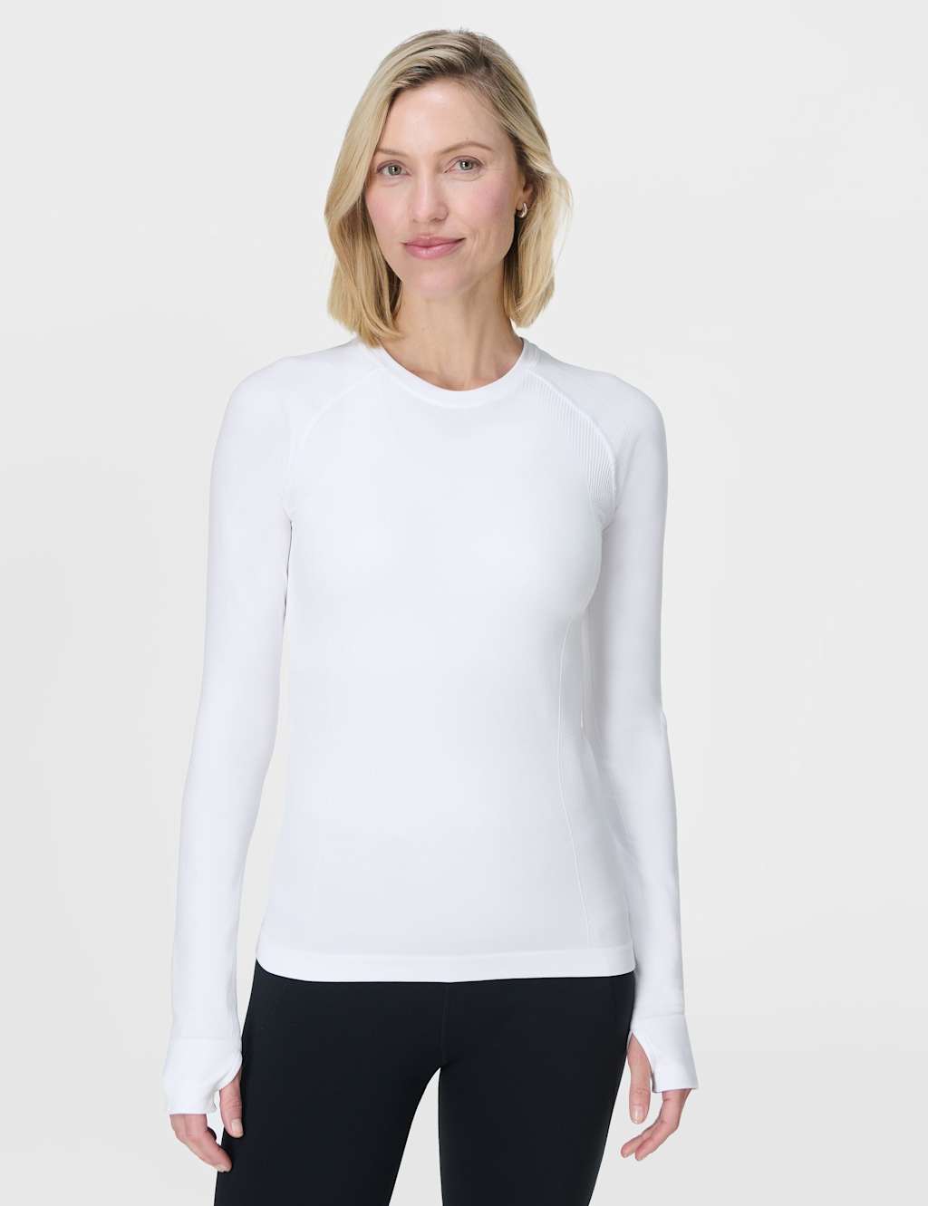 Sweaty Betty Women's Athlete Seamless Crew Neck Top - Extra Large - White