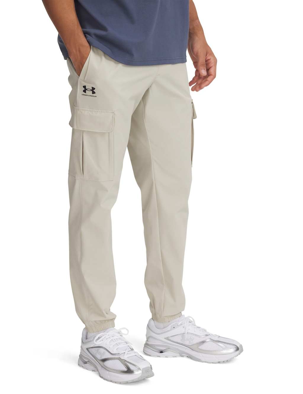 Under Armour Men's Vibe Woven Cargo Joggers - L - Sand
