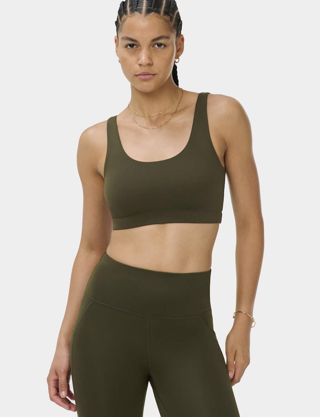 Sweaty Betty Women's All Day Non Wied Sporta Bra - Small - Dark Green