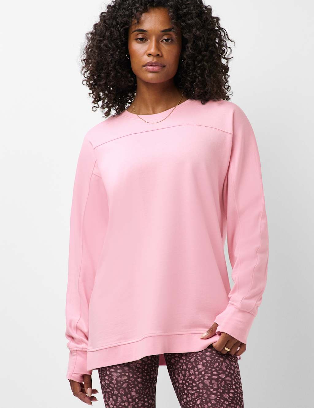 Sweaty Betty Women's Sand Wash Half Zip Crop Sweatshirt - Small - Light Pink