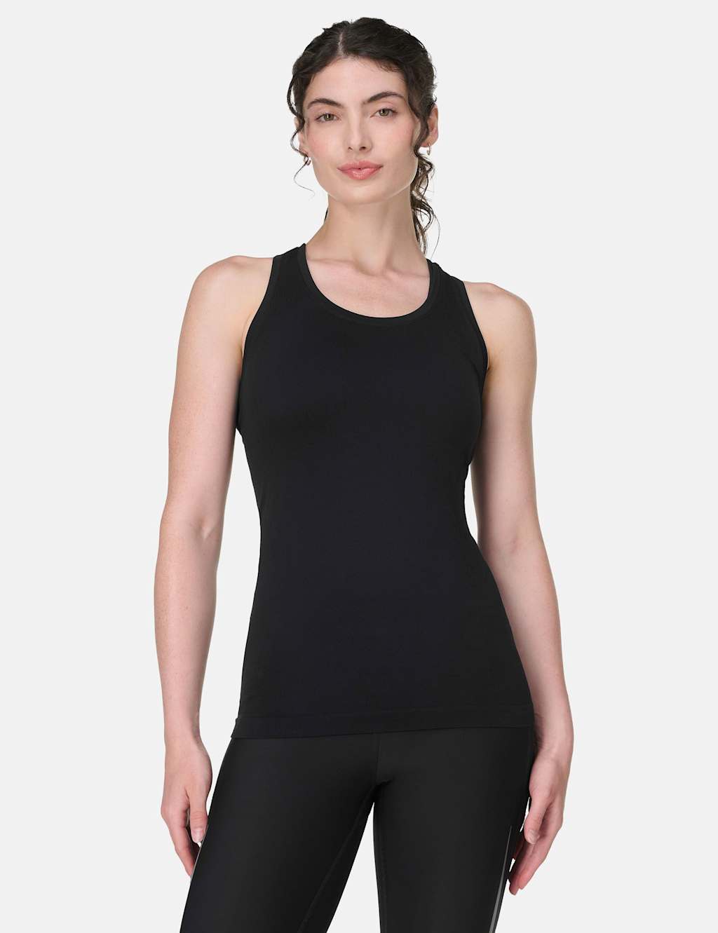 Sweaty Betty Women's Athlete Workout Crew Neck Seamless Vest Top - Small - Black