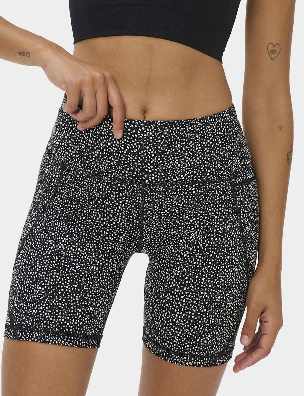 Sweaty Betty Women's Power 6' Biker Shorts - Small - Black Mix