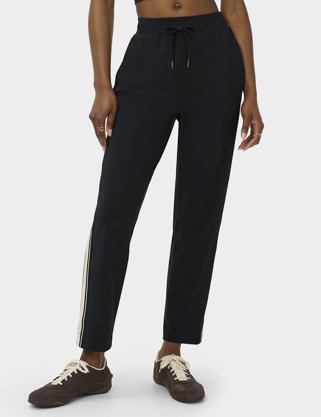 Sweaty Betty Women's Explorer Side Stripe Slim Fit Joggers - Small - Black