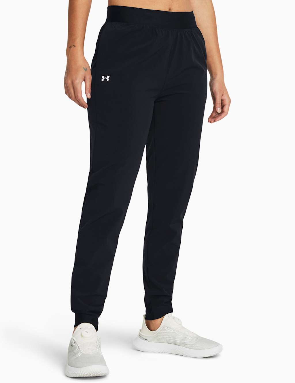 Under Armour Women's Sport Woven High Waisted Joggers - Large - Black