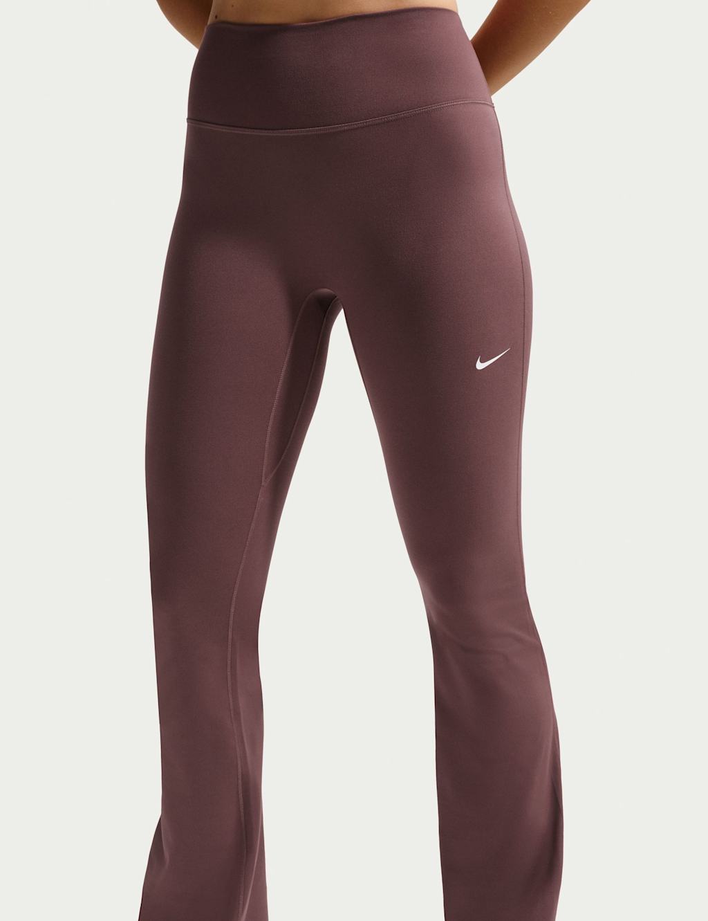 Nike Women's One High Waisted Flared Leggings - Small - Dark Brown - Available at M&S