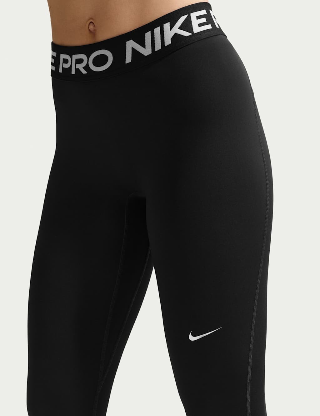 Nike Women's Pro Mid-Rise Full-Length Leggings - Medium - Black Mix - Available at M&S
