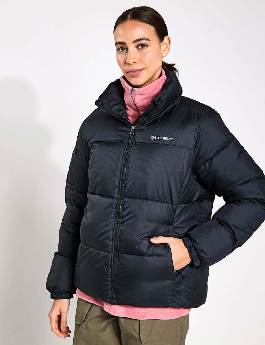 Columbia Women's Puffect II Full Zip Puffer Jacket - Large - Black