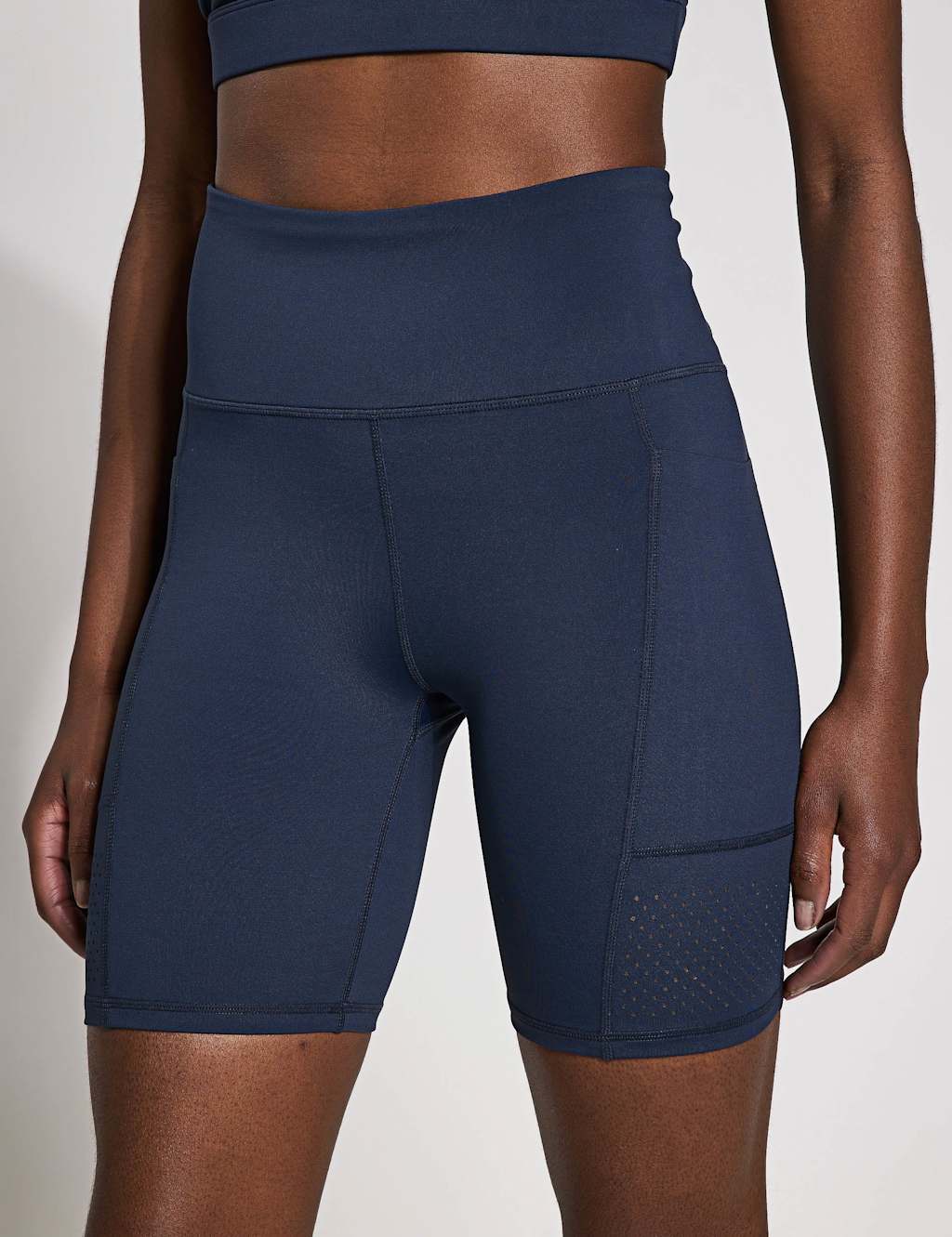 Lilybod Women's Lottie High Waisted Gym Shorts - Extra Small - Navy