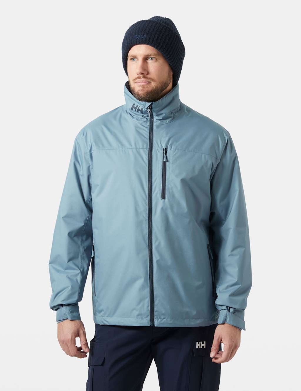 Helly Hansen Men's Fleece Lined Waterproof Anorak - XL - Light Blue - Available at M&S