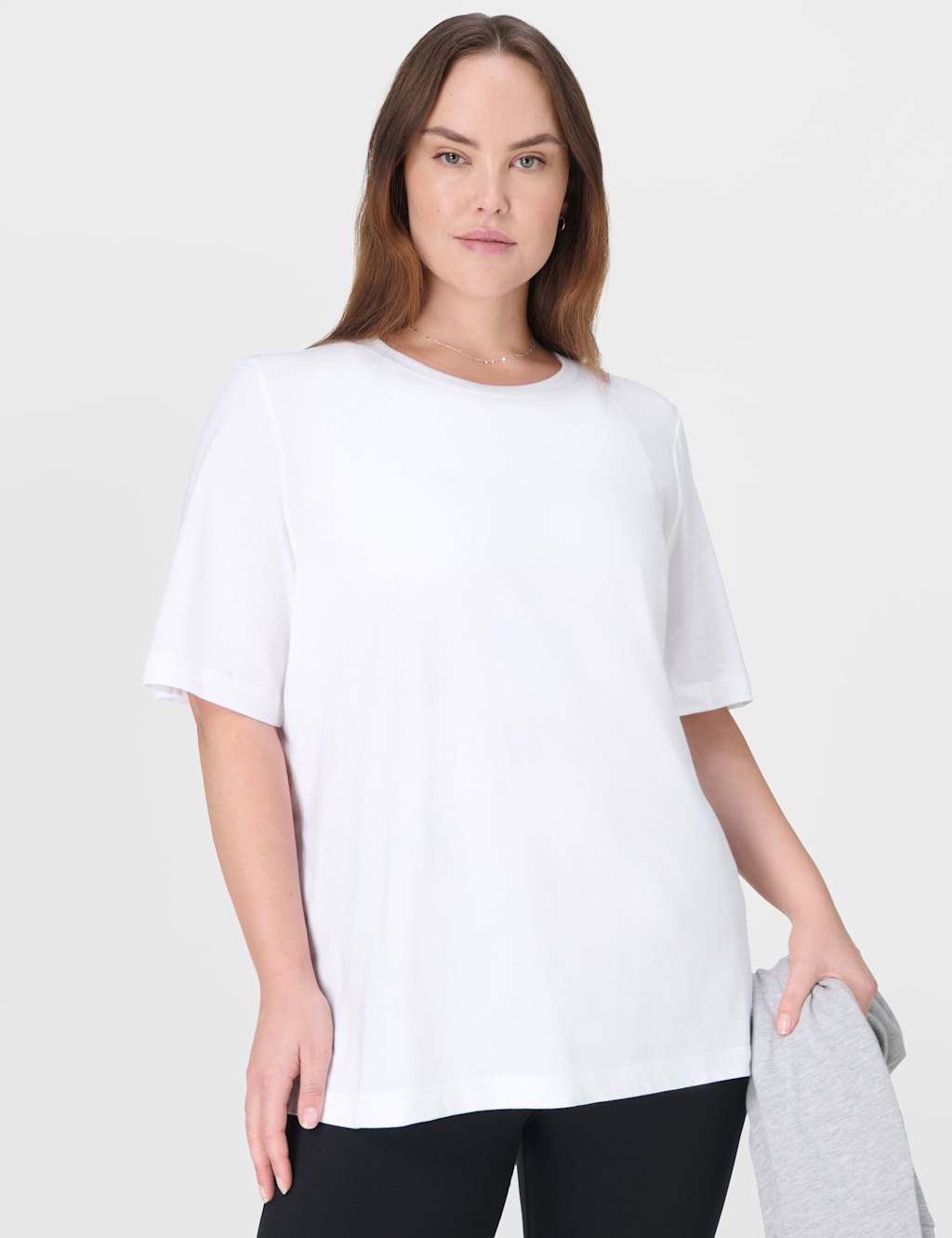 Sweaty Betty Women's Essential Cotton Rich Crew Neck T-Shirt - Medium - White