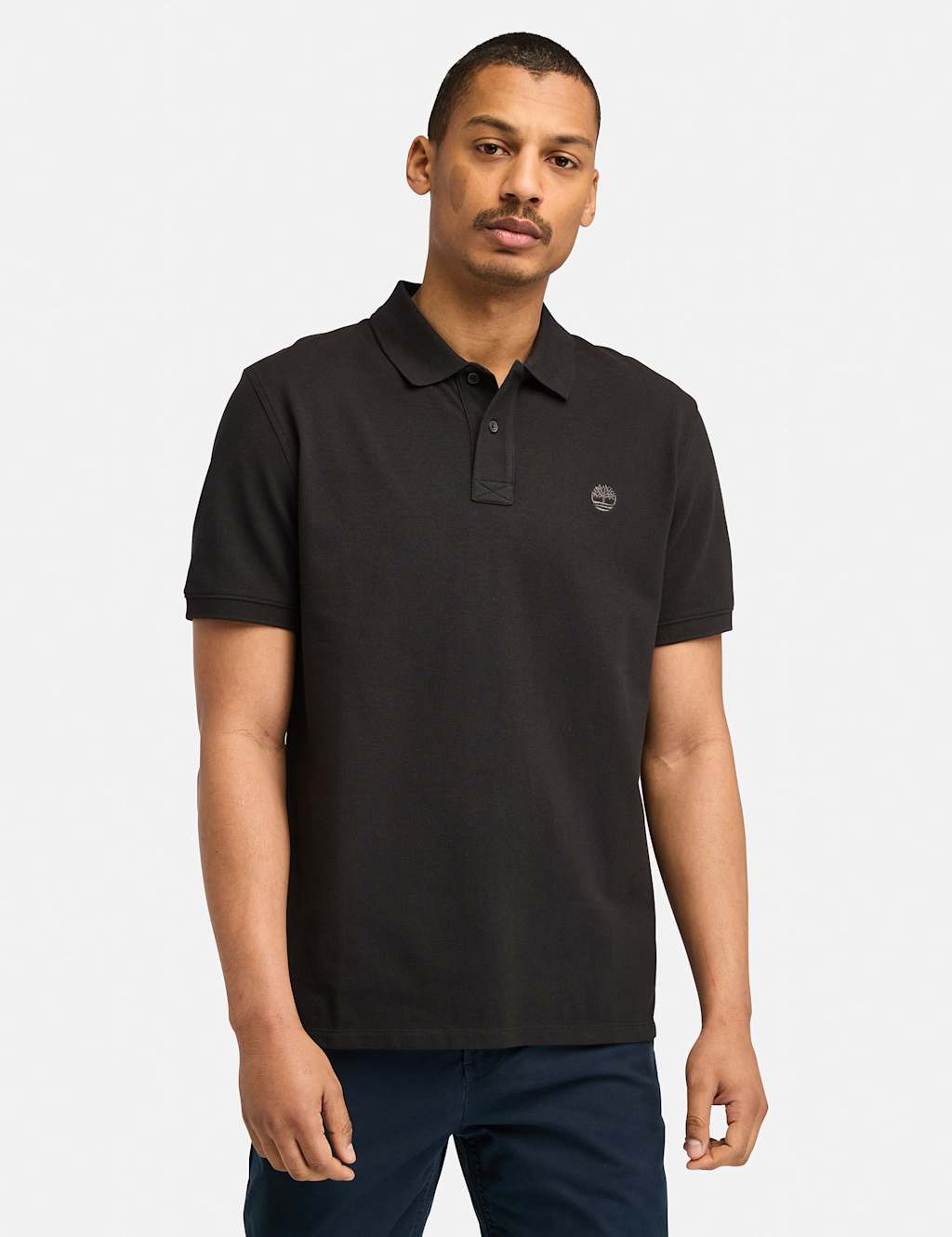 Timberland Men's Pure Cotton Pique Polo Shirt - 2XL - Black