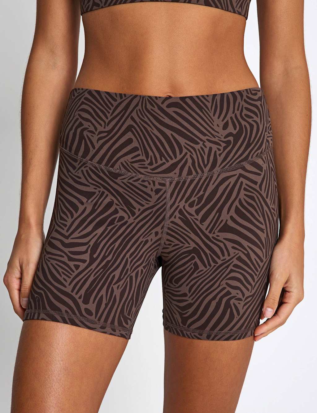 Lilybod Women's Malta Cloud Core Printed Shorts - Small - Medium Brown