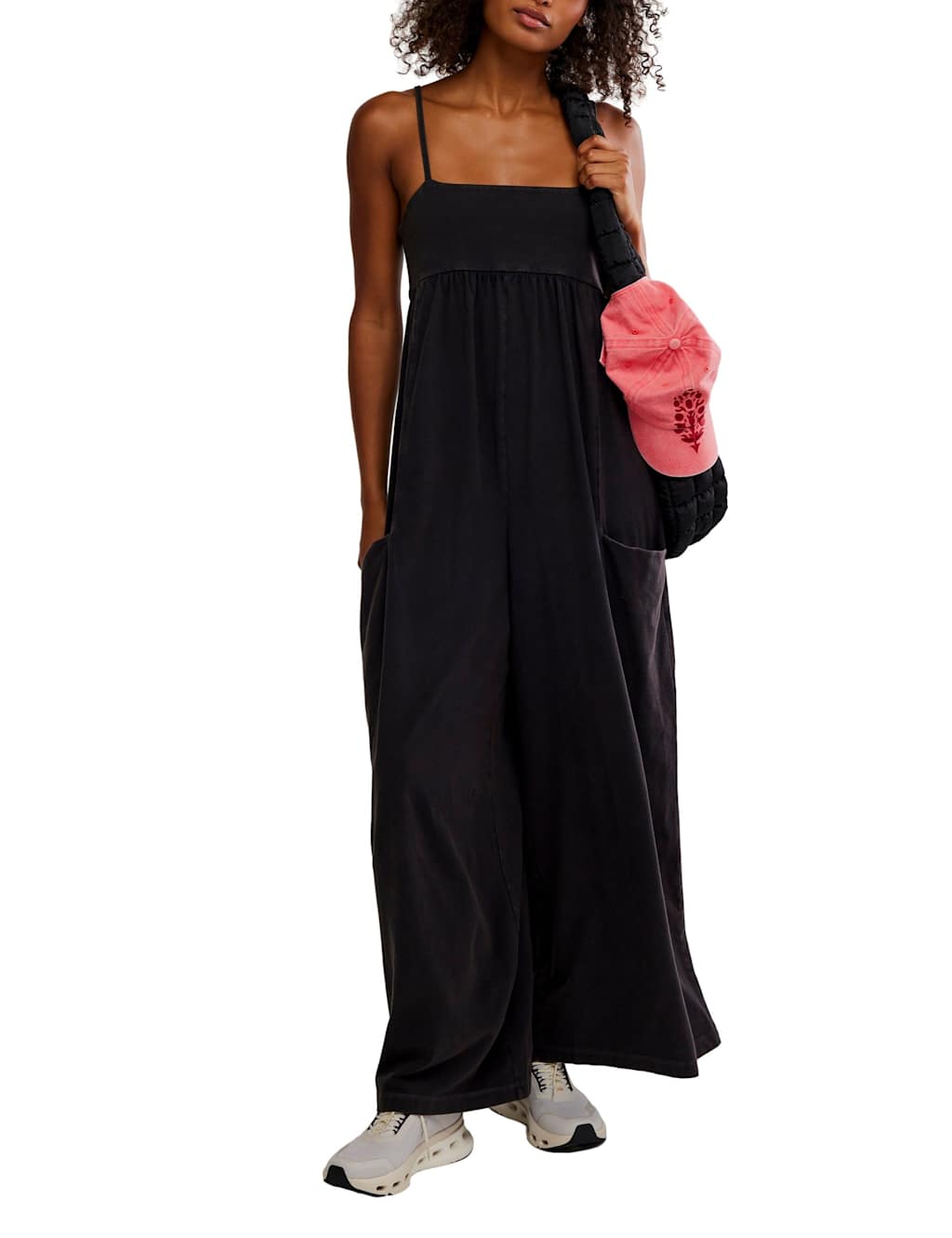Fp Movement Women's Hot Shot Cotton Rich Jumpsuit - Medium - Black