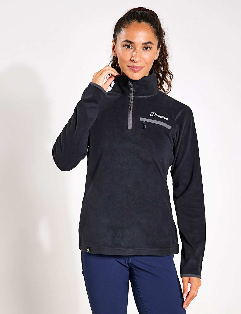 Berghaus Women's Prism 2.0 Micro Polartec Half Zip Fleece - 8 - Navy